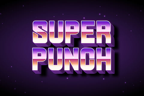 SUPER PUNCH - Futuristic Sans Font Font StringLabs 