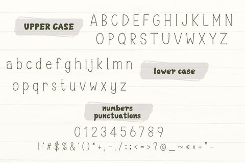 Super Simple - Cute Simple Font Font ChiraaDesign 