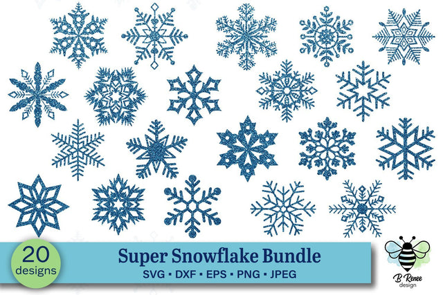 Super Snowflake SVG Bundle | Winter SVG | Christmas SVG SVG B Renee Design 