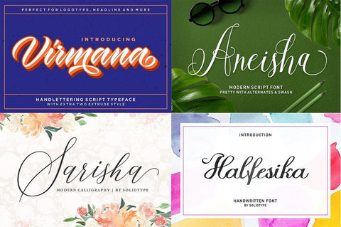 Super Special Font Bundle Font Solidtype 