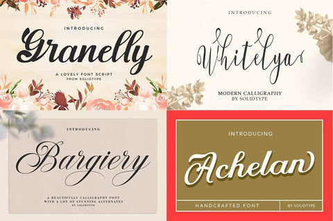 Super Special Font Bundle Font Solidtype 