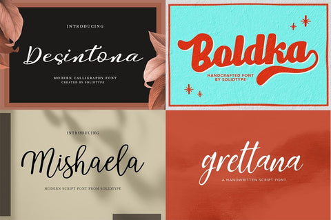 Super Special Font Bundle Font Solidtype 