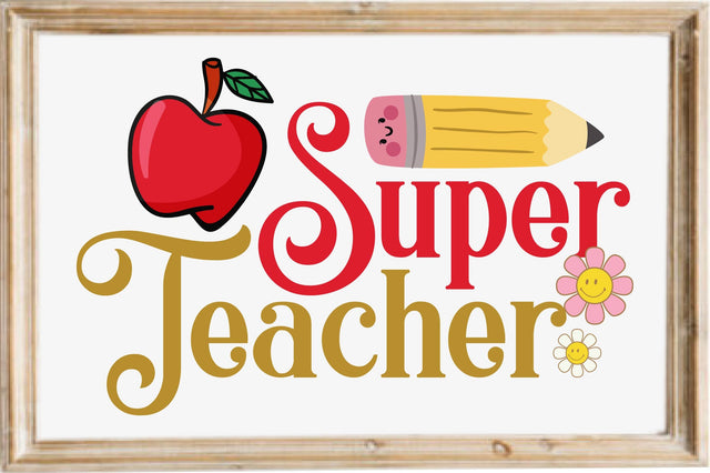 Super Teacher SVG designartist 