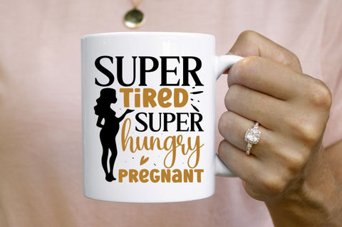 Super tired super hungry pregnant SVG SVG Regulrcrative 