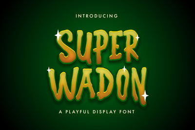 Super Wadon - Haunted Display Font Font StringLabs 