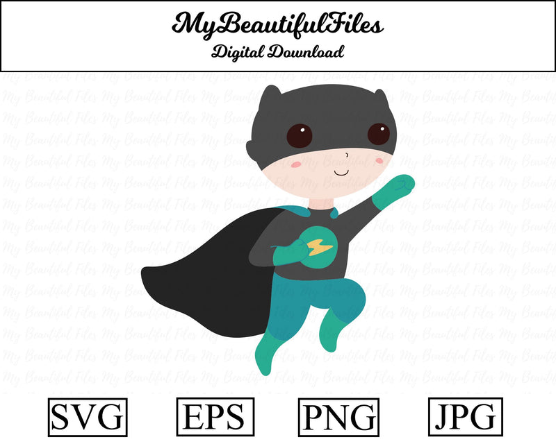 Superhero Boy SVG MyBeautifulFiles 