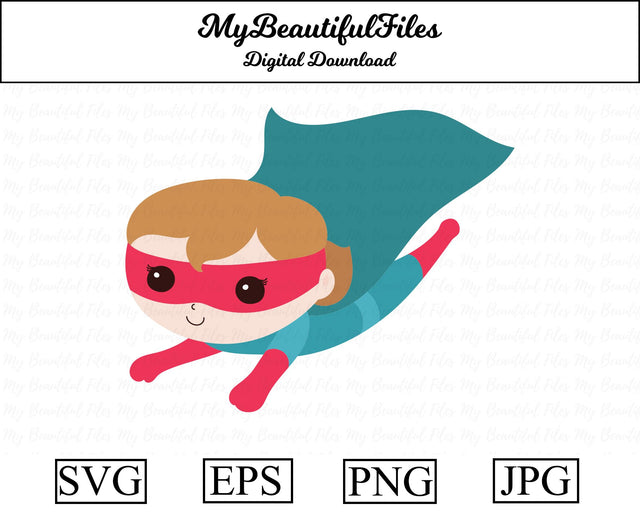 Superhero Girl SVG MyBeautifulFiles 