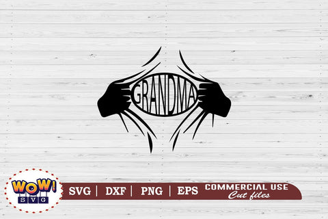 Superhero Grandma svg, Grandma svg,gift for Mom,svg for Grandma,Grandma png,files for cricut,svg files,files for silhouette,png design SVG Wowsvgstudio 