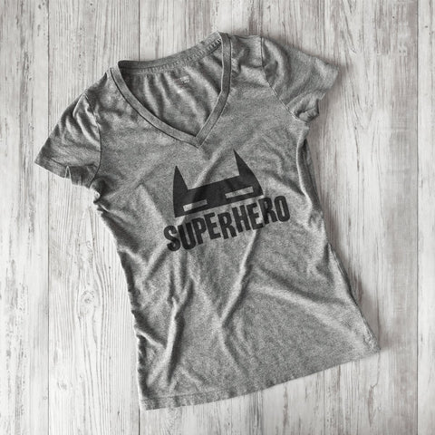 Superhero (with mask) Hand Lettered Cut file SVG Cursive by Camille 