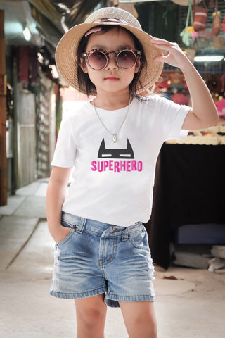 Superhero (with mask) Hand Lettered Cut file SVG Cursive by Camille 