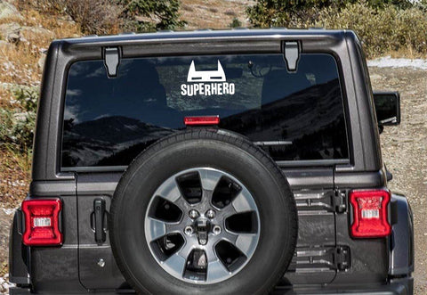 Superhero (with mask) Hand Lettered Cut file SVG Cursive by Camille 