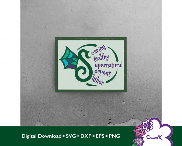 Supernatural Flying Dragon SVG | Stealthy Soaring Slithering Serpent SVG DawnKDesigns 