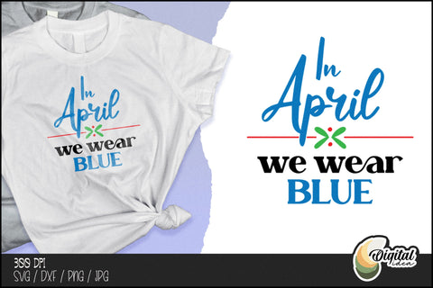 Support Autism | T-Shirt Design | Colourful Quotes&Puzzles SVG Evgenyia Guschina 