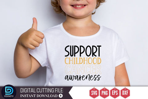 Support childhood cancer awareness SVG SVG DESIGNISTIC 