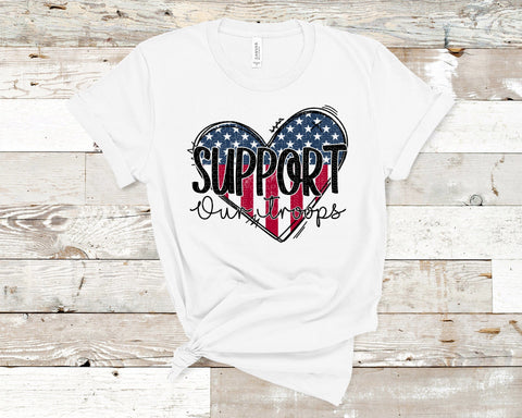 Support our troops heart sublimation png Sublimation Good Life Graphics By Jessica 