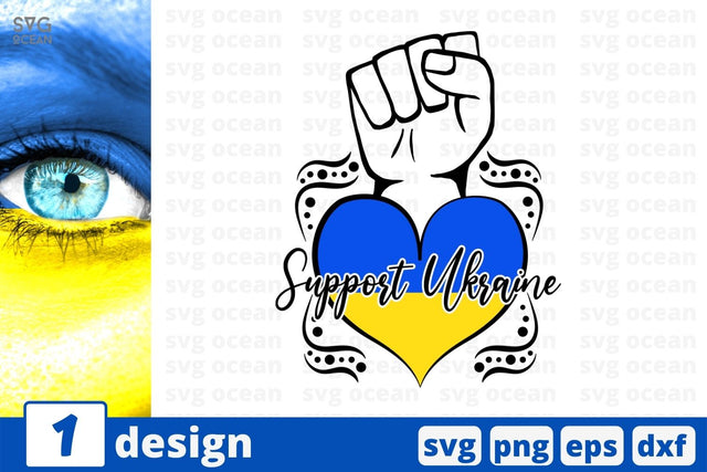 Support Ukraine SVG Cut File SVG SvgOcean 