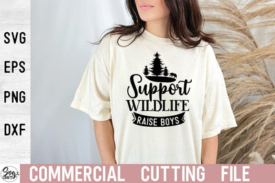 Support wildlife raise boys SVG Cut file SVG Svgcraft 