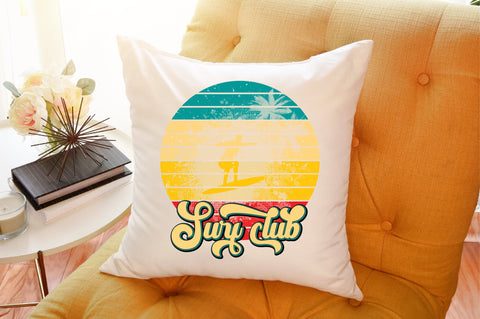 Surf Club Retro PNG Sublimation designartist 