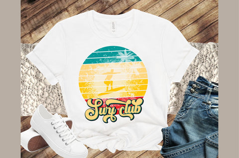 Surf Club Retro PNG Sublimation designartist 