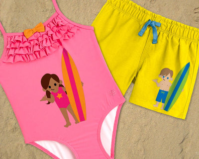 Surf Kids Set SVG Designed by Geeks 