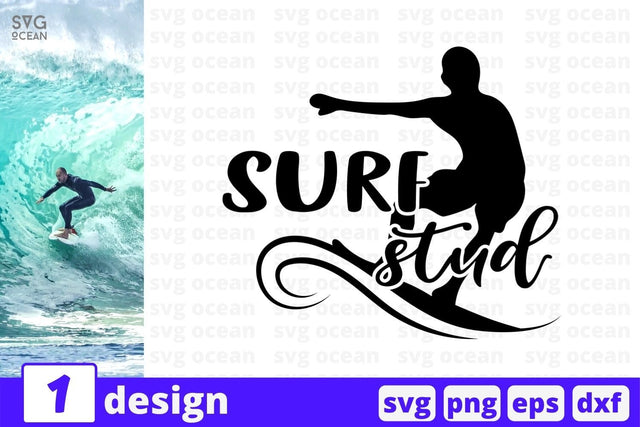 Surf stud SVG Cut File SVG SvgOcean 