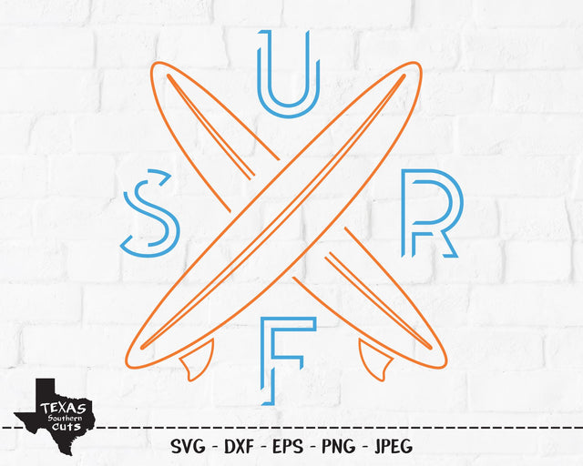 Surf | Summer SVG SVG Texas Southern Cuts 