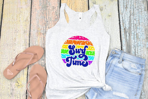 Surf Time Distressed SVG SVG B Renee Design 