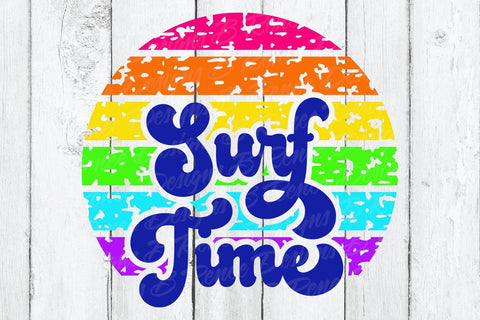 Surf Time Distressed SVG SVG B Renee Design 