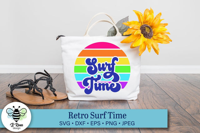 Surf Time Retro SVG SVG B Renee Design 