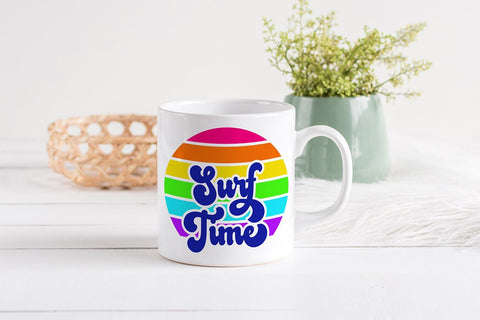 Surf Time Retro SVG SVG B Renee Design 