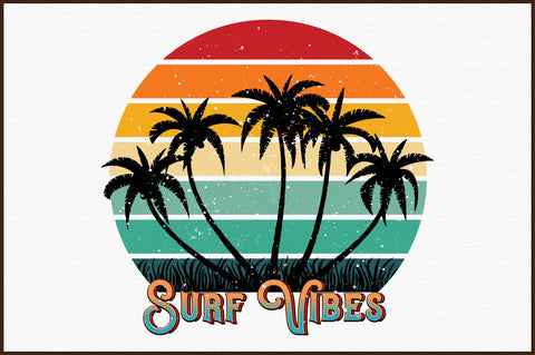 Surf Vibes Retro PNG Sublimation designartist 