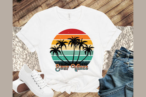 Surf Vibes Retro PNG Sublimation designartist 