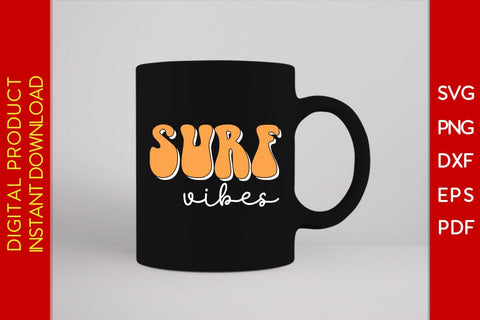 Surf Vibes Retro Summer Vacation SVG PNG PDF Cut File SVG Creativedesigntee 