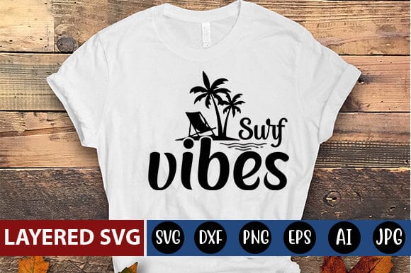 surf vibes Svg SVG Blessedprint 