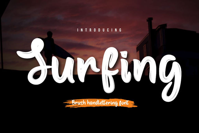 Surfing Font twinletter 