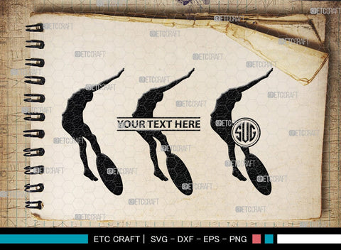 Surfing Monogram, Surfing Silhouette, Surfing SVG, Surfboard Svg, Surf svg, Beach svg, SB00132 SVG ETC Craft 