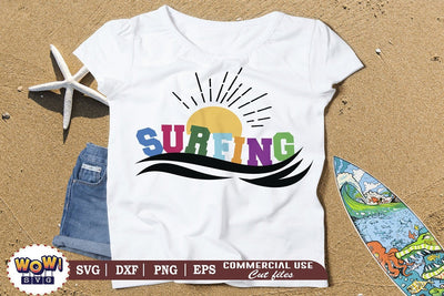 Surfing svg, Summer svg, Beach svg, Png, Dxf SVG Wowsvgstudio 