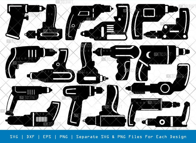 Surgical Drill Silhouette Svg Cricut Cut Files Png Bundle, SB01071 SVG ETC Craft 