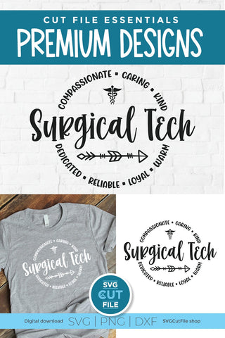 Surgical technologist svg for men or women SVG SVG Cut File 