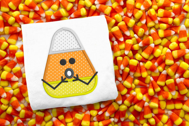 Surprised Candy Corn Applique Embroidery Design Embroidery/Applique DESIGNS Designed by Geeks 
