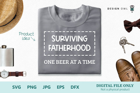 Surviving fatherhood one beer at a time SVG Design Owl 