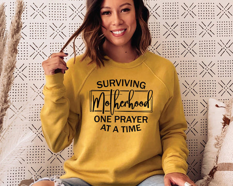 Surviving Motherhood One Prayer svg - Mom Cut File - svg - dxf - eps - png - Funny Mom - Mothers Day -Digital File SVG MD mominul islam 