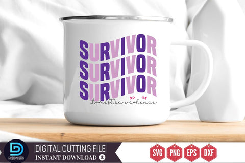 Survivor domestic violence SVG SVG DESIGNISTIC 