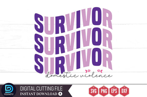 Survivor domestic violence SVG SVG DESIGNISTIC 