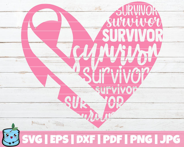 Survivor Heart SVG MintyMarshmallows 