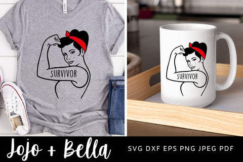 Survivor SVG, Strong Woman Svg, Independent Woman Svg, Breast Cancer Svg, Cancer Survivor Svg, Cancer Svg, Svg files for Cricut and Silhouette SVG Jojo&Bella 