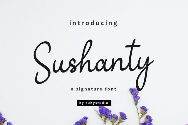 Sushanty Signature Font Font Suby Studio 