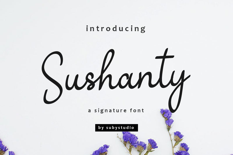 Sushanty Signature Font Font Suby Studio 