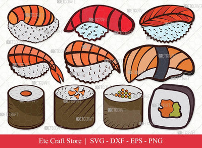 Sushi Clipart SVG Cut File | Nigiri & Soy Sauce Svg | Japanese Food Svg | Kawaii Sushi Svg | Nigiri Bundle | Eps | Dxf | PngSushi Clipart SVG Cut File | Nigiri & Soy Sauce Svg | Japanese Food Svg | Kawaii Sushi Svg | Nigiri Bundle | Eps | Dxf | Png SVG ETC Craft 