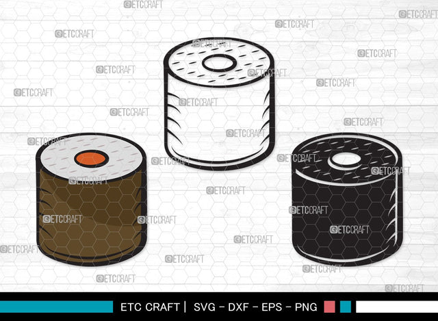 Sushi Clipart SVG Cut File | Nigiri & Soy Sauce Svg | Japanese Food Svg | Kawaii Sushi Svg | Nigiri | Sushi Clipart SVG ETC Craft 